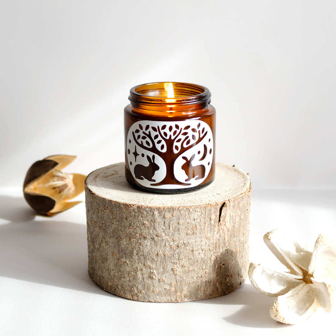 サンダルウッド＆アンバー ソイワックスキャンドル